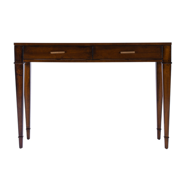 Kai Rectangular Wood 2 Drawer Console Table 5714011 Medium Brown Butler Specialty