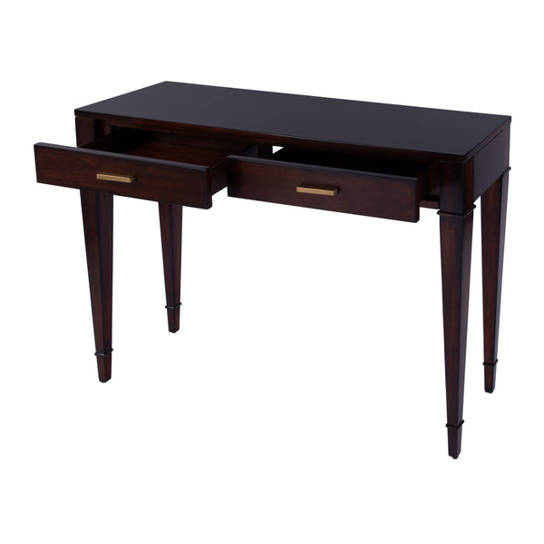 Kai Rectangular Wood 2 Drawer Console Table 5714024 Dark Brown Butler Specialty