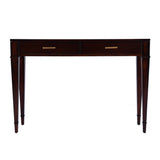 Kai Rectangular Wood 2 Drawer Console Table 5714024 Dark Brown Butler Specialty