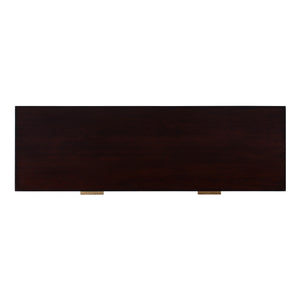 Kai Rectangular Wood 2 Drawer Console Table 5714024 Dark Brown Butler Specialty