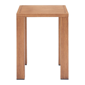 HomeRoots 22" Natural Aluminum End Table - Sleek Modern Design for Living Rooms, Bedrooms & Entryways 571405