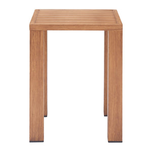 HomeRoots 22" Natural Aluminum End Table - Sleek Modern Design for Living Rooms, Bedrooms & Entryways 571405