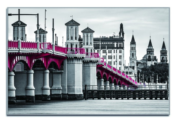 Homeroots Bridge Of Lions Silver Framed Wall Art - Stunning Acrylic Print To Transform Your Space Instantly!  Acrylic 571425