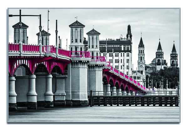 Homeroots Bridge Of Lions Silver Framed Wall Art - Stunning Acrylic Print To Transform Your Space Instantly!  Acrylic 571425