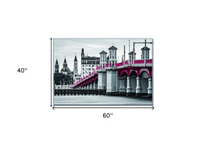 Homeroots Bridge Of Lions Silver Framed Wall Art - Stunning Acrylic Print To Transform Your Space Instantly!  Acrylic 571425