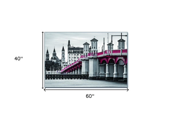 Homeroots Bridge Of Lions Silver Framed Wall Art - Stunning Acrylic Print To Transform Your Space Instantly!  Acrylic 571425