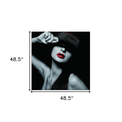 Homeroots Seductive Woman With Hat Acrylic Wall Art - Fashionable Unframed Decor To Liven Up Your Space!  Acrylic 571433