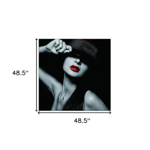 Homeroots Seductive Woman With Hat Acrylic Wall Art - Fashionable Unframed Decor To Liven Up Your Space!  Acrylic 571433
