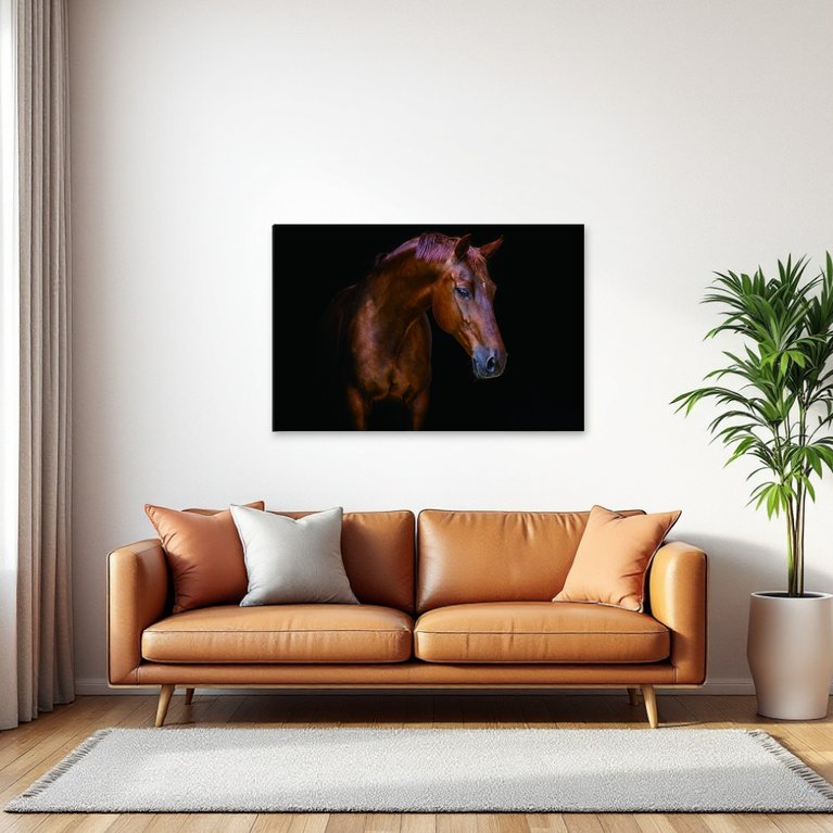 Homeroots Pensive Mare Unframed Acrylic Wall Art - Stunning Horse Decor To Elevate Your Home's Style!  Acrylic 571437