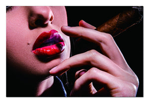 Homeroots Seductive Acrylic Wall Art Of A Woman With Cigar - Trendy Home Decor For A Stylish Focal Point  Acrylic 571440