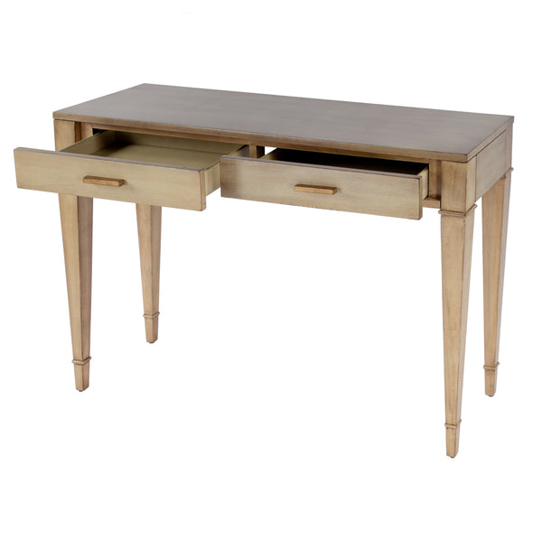 Kai Rectangular Wood 2 Drawer Console Table 5714424 Beige Butler Specialty