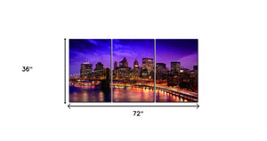 Homeroots Set Of Three New York Skyline Unframed Acrylic Wall Art – Modern Home Decor For Stylish Walls  Acrylic 571455