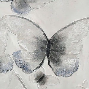 Homeroots Ethereal Butterfly Art - Stunning Black Framed Oil Painting For Unique Wall Decor Inspiration  Canvas 571471