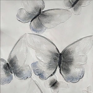 Homeroots Ethereal Butterfly Art - Stunning Black Framed Oil Painting For Unique Wall Decor Inspiration  Canvas 571471