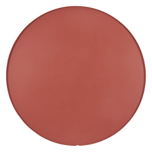 HomeRoots 29" Terra Cotta Rounded Aluminum Coffee Table - Stylish, Lightweight, Durable for Indoor & Outdoor Use 571482