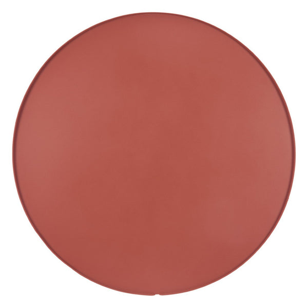HomeRoots 29" Terra Cotta Rounded Aluminum Coffee Table - Stylish, Lightweight, Durable for Indoor & Outdoor Use 571482