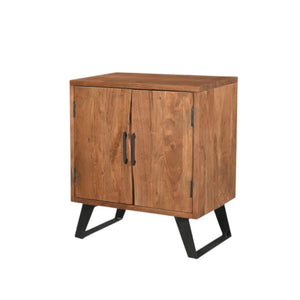 30 Inch Solid Wood Live Edge Nightstand Natural Slab Bedside Table for Modern Bedroom