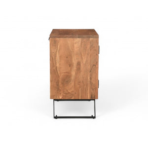 30 Inch Solid Wood Live Edge Nightstand Natural Slab Bedside Table for Modern Bedroom