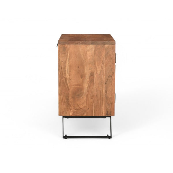 30 Inch Solid Wood Live Edge Nightstand Natural Slab Bedside Table for Modern Bedroom