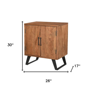 30 Inch Solid Wood Live Edge Nightstand Natural Slab Bedside Table for Modern Bedroom