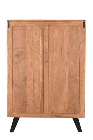 Homeroots 36" Natural Live Edge Solid Wood Dresser With 5 Drawers – Stylish Storage Solution For Every Bedroom  Solid Wood 571536