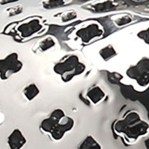 Homeroots 15" Silver Pierced Urn Ceramic Ginger Jar  Ceramic 571569