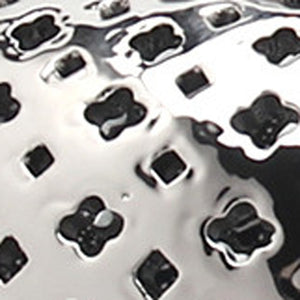 Homeroots 15" Silver Pierced Urn Ceramic Ginger Jar  Ceramic 571569