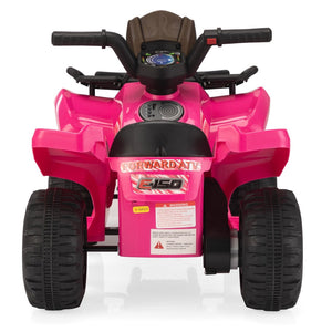 English Elm 6v Kids Electric Ride-on Atv Toddler Quad with Music Horn and Usb Mp3 Input W2181P190017