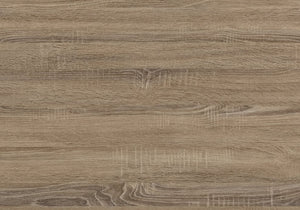 English Elm Coffee Table, Contemporary Design With Dark Taupe Finish & Sturdy Black Metal Legs For Modern Spaces B2710P219436