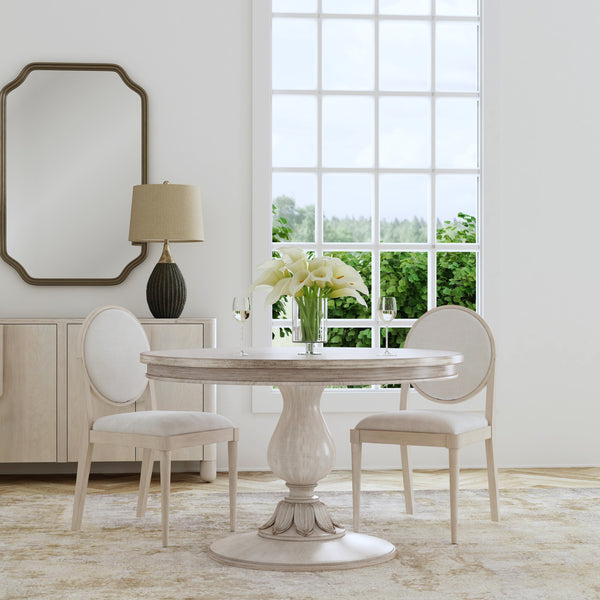 Butler Specialty Evie Round Wood Pedestal Dining Table - Timeless Elegance For Family Gatherings And Chic Interiors Light Brown Poplar Wood,Cherry Veneer,Resin,Mdf 5716247-butler