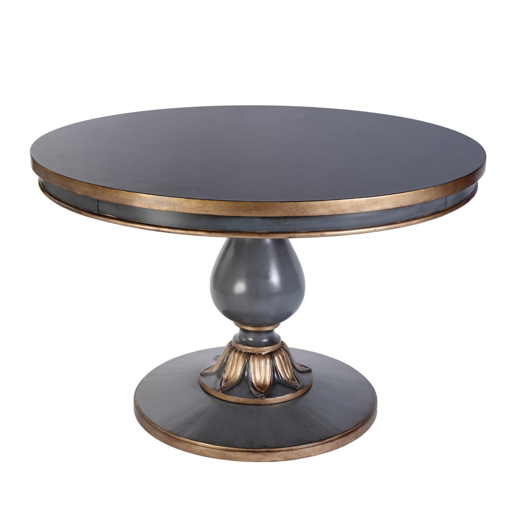 Butler Specialty Butler Evie 48-inch Round Wood Pedestal Dining Table – Timeless Elegance For Any Dining Space Pastel Blue Poplar Wood,Cherry Veneer,Resin,Mdf 5716483-butler