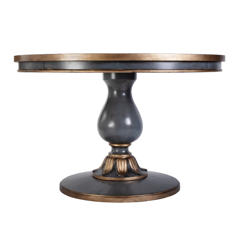 Butler Specialty Butler Evie 48-inch Round Wood Pedestal Dining Table – Timeless Elegance For Any Dining Space Pastel Blue Poplar Wood,Cherry Veneer,Resin,Mdf 5716483-butler