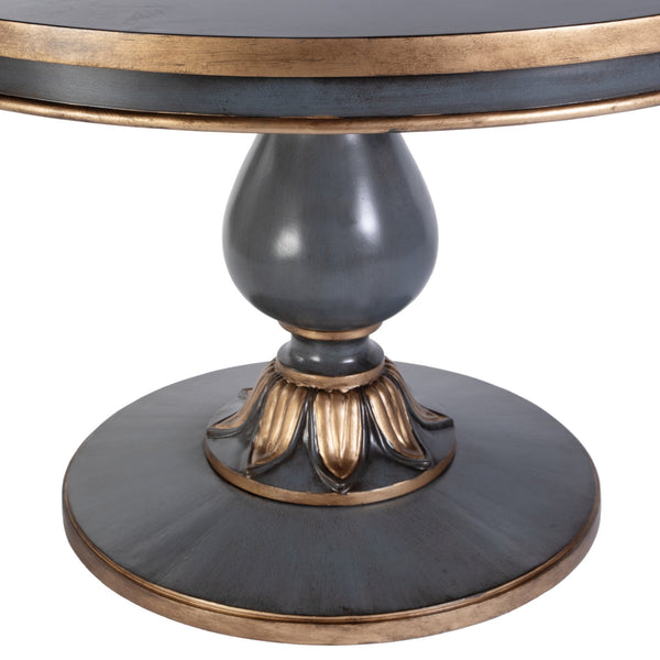 Butler Specialty Butler Evie 48-inch Round Wood Pedestal Dining Table – Timeless Elegance For Any Dining Space Pastel Blue Poplar Wood,Cherry Veneer,Resin,Mdf 5716483-butler