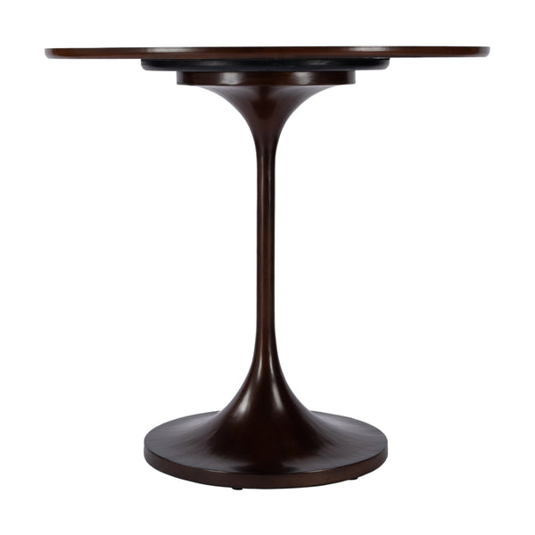Butler Specialty Francis 30" Round Pedestal Game Table - Elegant Wood Inlay For Chess And Checkers In Any Living Room Dark Brown Poplar Wood,Cherry,Maple And Walnut Veneers,Mdf,Resin 5717024-butler