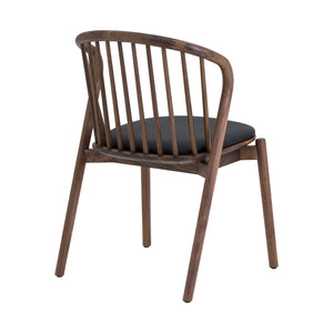 Homeroots Five Piece Black Round Dining Set With Four Chairs  Wood 571709