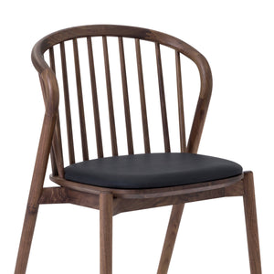 Homeroots Five Piece Black Round Dining Set With Four Chairs  Wood 571709