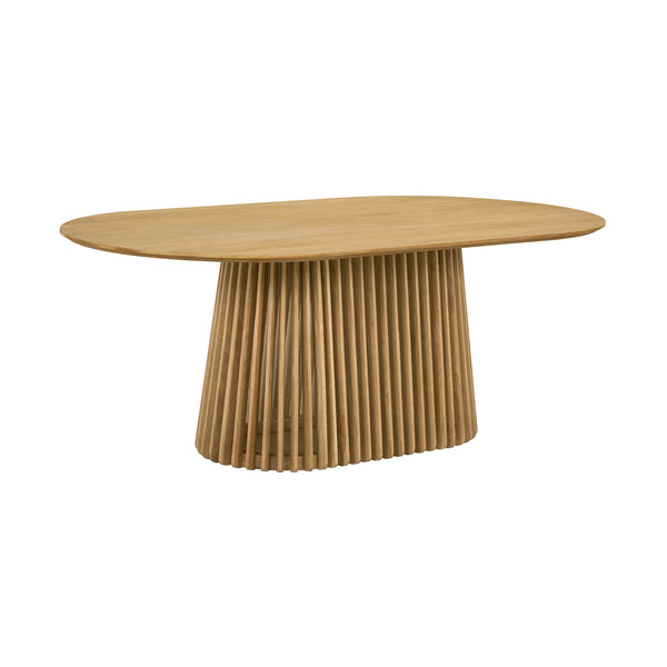 Homeroots Five Piece Oak Oval Dining Set With Four Chairs  Wood 571723