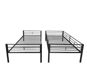 English Elm Separatable Twin-Over-Twin Bunk Bed – Versatile, Space-Saving Design With Detachable Features & Storage W427P292988-GIGA