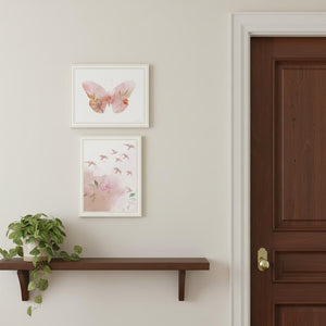 HomeRoots Set of Two Meadow Flora Framed Wall Art Prints - Elegant Botanical Decor for Home & Office Spaces 571906
