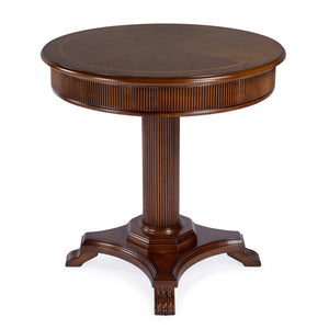 Butler Specialty Ellsworth Pedestal Foyer Table - Timeless Entryway Statement With Claw Feet And Fluted Detail Brown Poplar,Cherry And Maple Veneers,Mdf,Resin 5719101-butler