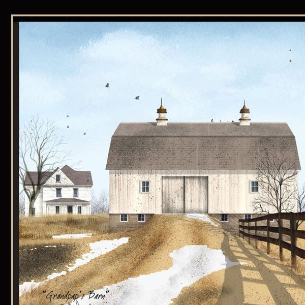 HomeRoots Set of Two Grandpa's Barn Framed Wall Art Prints - Rustic Charm for Modern Home Decor Style 571910