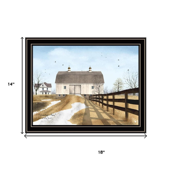 HomeRoots Set of Two Grandpa's Barn Framed Wall Art Prints - Rustic Charm for Modern Home Decor Style 571910