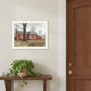 HomeRoots Set of Two Framed Americana Barn Prints - Rustic Wall Art for Modern Home Decor & Gallery Walls 571911