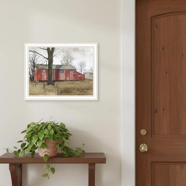 HomeRoots Set of Two Framed Americana Barn Prints - Rustic Wall Art for Modern Home Decor & Gallery Walls 571911
