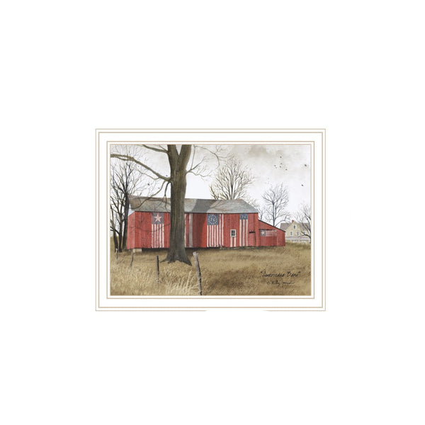HomeRoots Set of Two Framed Americana Barn Prints - Rustic Wall Art for Modern Home Decor & Gallery Walls 571911