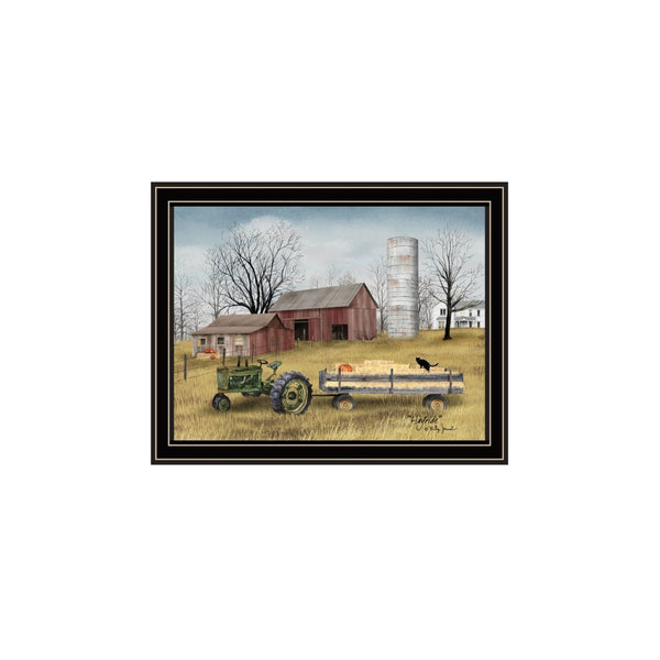 HomeRoots Set of Two Autumn-Themed Framed Wall Art Prints - Modern Black Frames for Seasonal Home Decor 571914