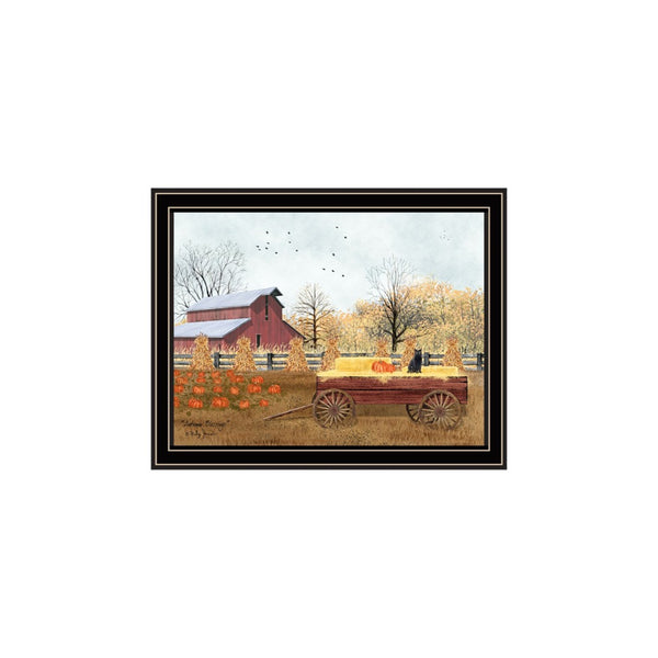 HomeRoots Set of Two Autumn Blessings Framed Wall Art – Rustic Farmhouse Decor for Cozy Living Spaces 571915