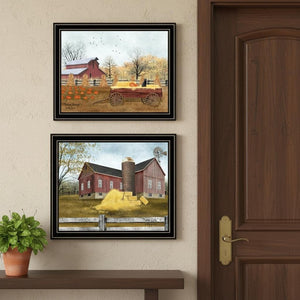 HomeRoots Set of Two Autumn Blessings Framed Wall Art – Rustic Farmhouse Decor for Cozy Living Spaces 571915