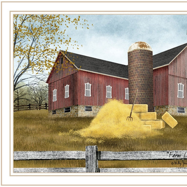 HomeRoots Set of Two Framed Autumn Farm Life Prints - Rustic Wall Art for Cozy Farmhouse Home Decor 571916