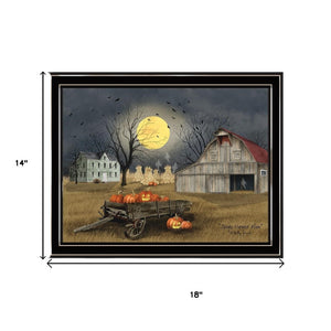HomeRoots Set of Two Framed Halloween Wall Art Prints - Rustic Country Decor for Cozy Autumn Touches 571917